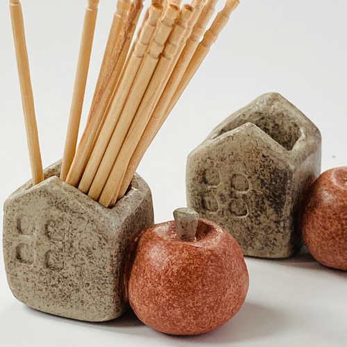 Silver Gallery リンゴ型 菓子楊枝入れ 2個セット Silver Gallery リンゴ型 菓子楊枝入れ 2個セット Silver