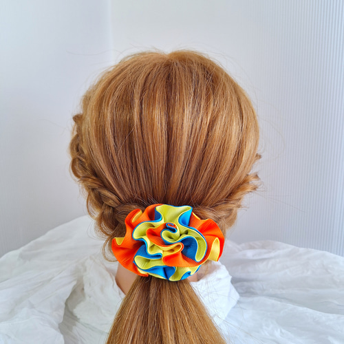 ⑬imac ビンテージオレンジ花モチーフヘアクリップ ⑬imac ビンテージオレンジ花モチーフヘアクリップ（classic