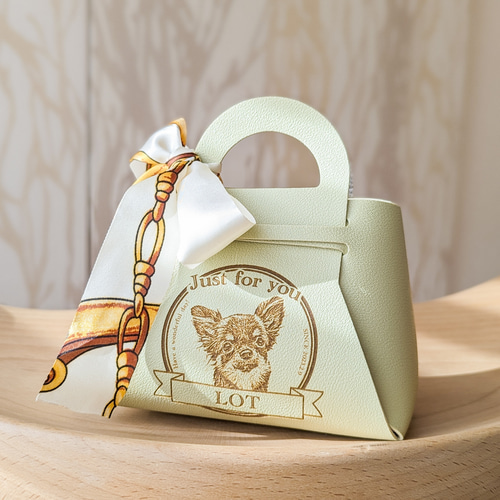 数量限定】ピスタチオカラーのうちの子ギフトバッグ 犬 おもちゃ