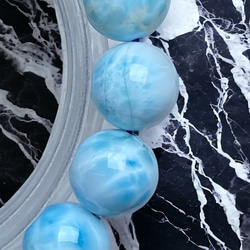 最終優惠價格/優質 Larimar [TwaP] 愛與和平治癒 11 毫米 多明尼加共和國製造 第6張的照片