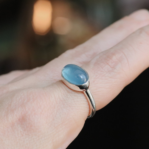 phool アクアマリンリング　12号 GJVR0303__AQ 【CLASSY. ONLINE掲載】ミルキーアクアマリン