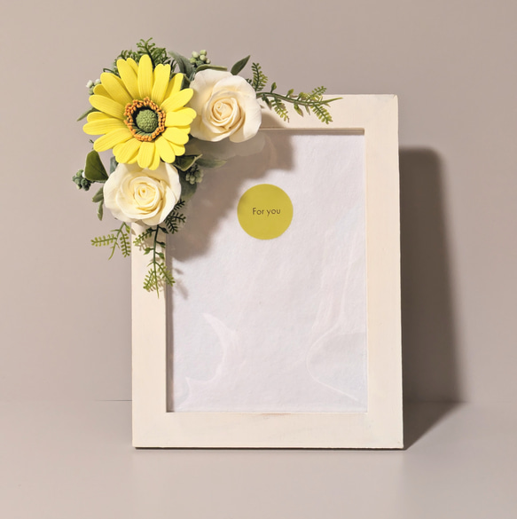 クレイフラワー❀ガーベラとバラのフォトフレーム        Ω 人気・おすすめ｜売れ筋商品・話題商品におすすめ コスパ重視 安心配送 コスパ重視