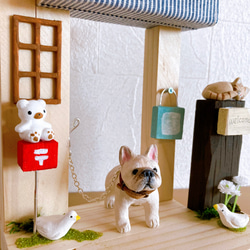 犬　選べます　ミニチュアガーデン　インテリア雑貨　置物　フィギュア　木工 3枚目の画像