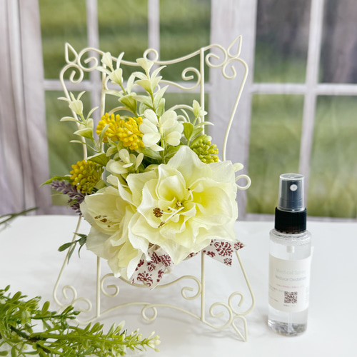 植物触媒】アーティフィシャルフラワー ワイヤーフレームアレンジ 2way