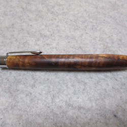 ハワイアンコア　カーリー杢　スポルテッド　椿油仕上げ　木軸ボールペン(シャープペンシル)　希少材 4枚目の画像