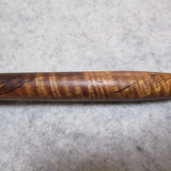 ハワイアンコア　カーリー杢　スポルテッド　椿油仕上げ　木軸ボールペン(シャープペンシル)　希少材 8枚目の画像