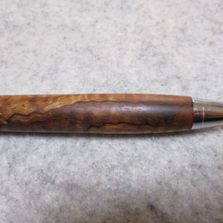ハワイアンコア　カーリー杢　スポルテッド　椿油仕上げ　木軸ボールペン(シャープペンシル)　希少材 7枚目の画像
