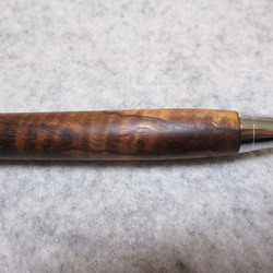 ハワイアンコア　カーリー杢　スポルテッド　椿油仕上げ　木軸ボールペン(シャープペンシル)　希少材 10枚目の画像