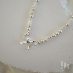 LIM:M PROJECT 質感飾品 Ribbon珍珠手鍊 A23B001 第5張的照片