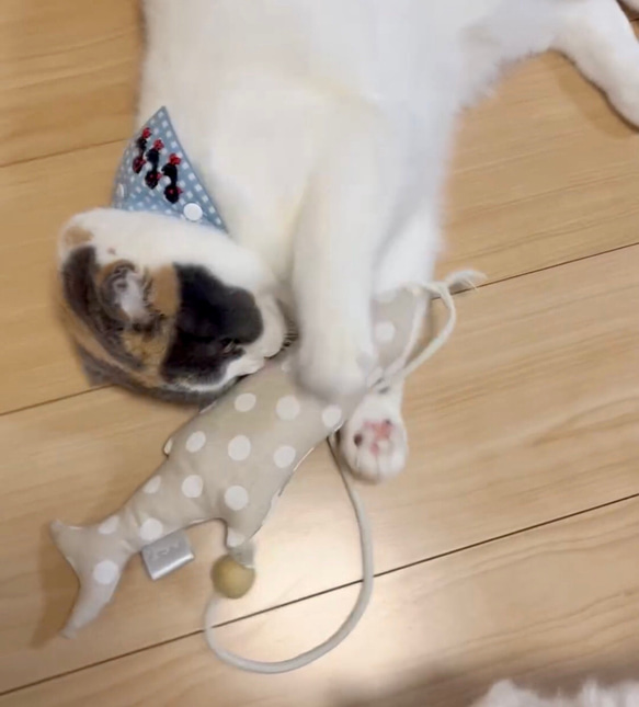 OSAKANAキッカー　北欧柄　kippis  猫のおもちゃ　猫のインテリア 8枚目の画像