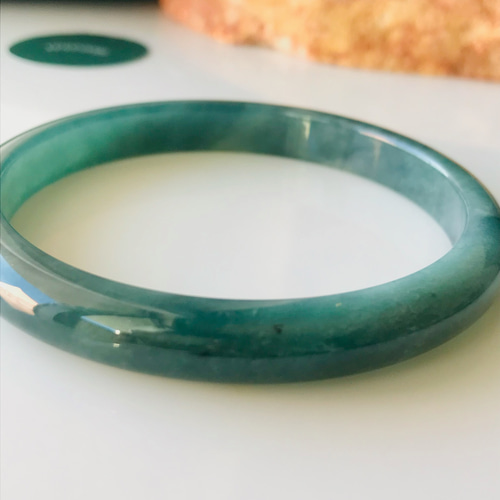 翡翠 バングル 天然石 B510-015] 翡翠 バングル 天然石 ミャンマー産