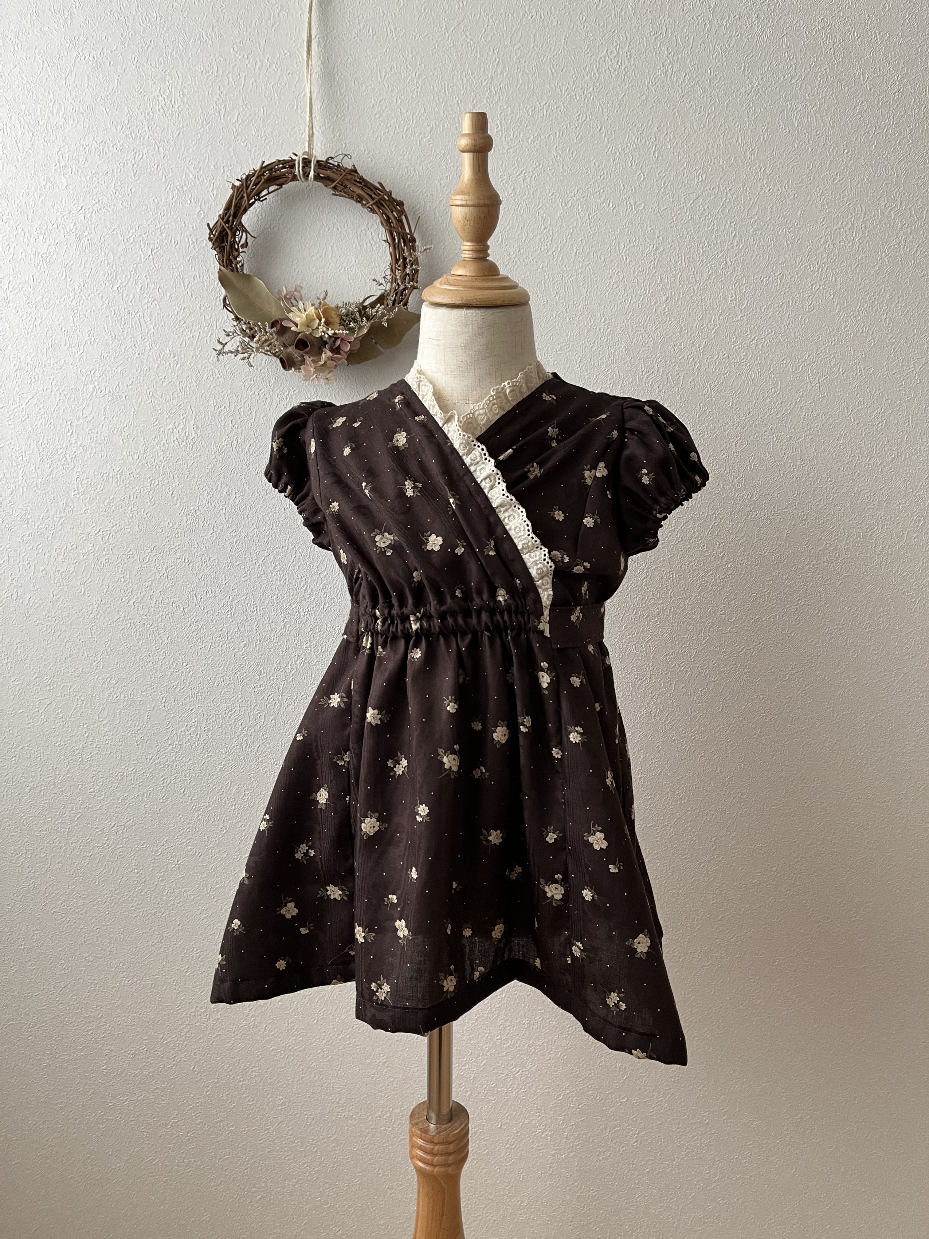 パフスリーブ＊2wayワンピース《サイズ110〜120》