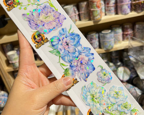 海外PETマステ 花柄 新品まとめ売り☆海外マステ PETテープ 巻き売り 花