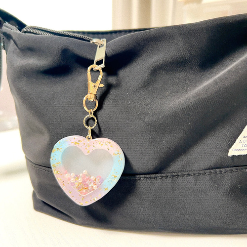 ゆめかわシャカシャカキーホルダー 金箔 パステル プレゼントに