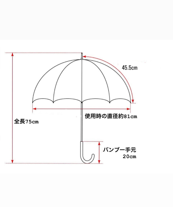 播州織☆おでかけが楽しくなる日傘☆扇柄☆送料無料☆Made in Japan 10枚目の画像