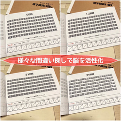 在庫処分　現品限り！　まいにち脳トレドリル　漢字間違い探し　ドリル　問題集　脳トレ　頭の体操　活性化　なぞなぞ　ひらめき 5枚目の画像