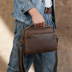 ouat ハンドメイド メッセンジャーバッグ クリーム×ネイビー Amazon.com: VASCHY Messenger Bag for Men, Water Resistant