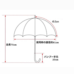 播州織☆お出かけが楽しくなる日傘☆母の日☆還暦☆傘寿⭐︎ハッピーハワイアン☆送料無料☆Made in Japan 13枚目の画像