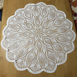 ドイリー1182❤️アンティーク調 華麗なツル薔薇ドイリー✨大判50×42cm ドイリー1180❤️フラワーモチーフつる薔薇とパンジーのドイリー