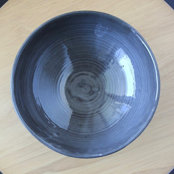 中鉢（二種三段土塗）　陶器　黒・赤・白土使用　カレー・シチュー・パスタなどにも 8枚目の画像