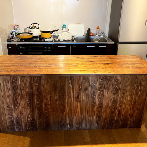 桧カウンターテーブル 1800 ローテーブル・リビングテーブル RAD