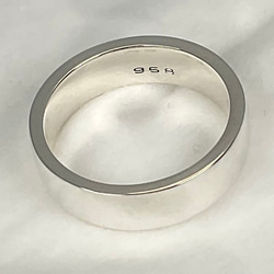 【シュウさま専用】シンプルリング 幅6mmシリーズ 25号 SV958無垢 銀指輪 ブリタニアシルバー 2枚目の画像