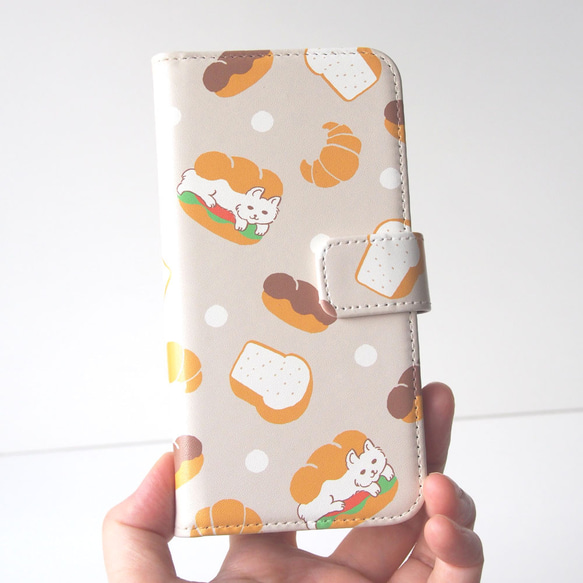 猫サンドの手帳型スマホケース #iPhone15対応 8枚目の画像