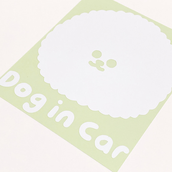 ビジョンフリーゼ　ドッグインカー　dog in car　犬　いぬ 3枚目の画像