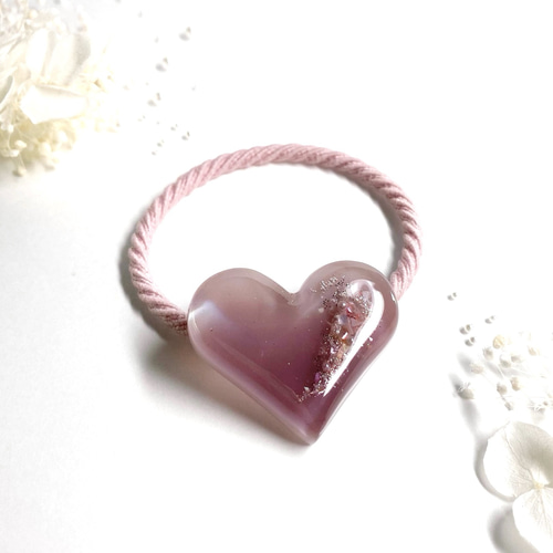 1032】ピンク バイカラー レジンヘアゴム 1032】ピンク バイカラー