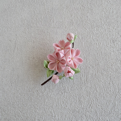 桜✤人形用かんざし ⊰藤色⊱ つまみ細工 髪飾り ドール リカちゃん