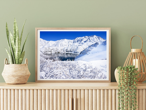 初冬の立山とみくりが池　インテリアアートポスター　064 3枚目の画像