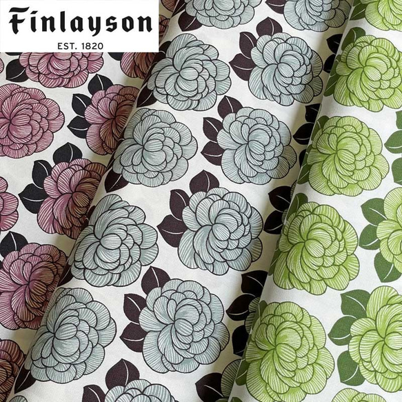 ハーフカットサイズ！Finlayson フィンレイソン『 シュルヴィ オックス 　ピンク』～52×50㎝でカット済み～ 4枚目の画像