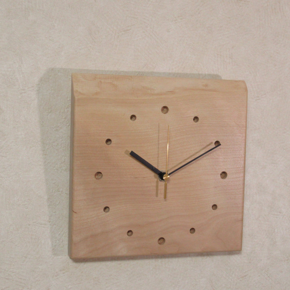 広葉樹の女王《樺》 木製時計1（掛け時計） 3枚目の画像