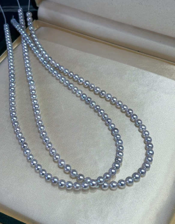 【高級】あこや真珠　一連ネックレスs925 7枚目の画像