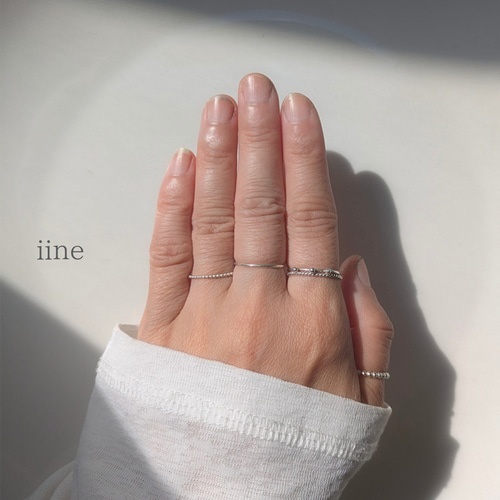 silver950】主役にも、重ね着けにも*つけっぱなしリング*シルバー