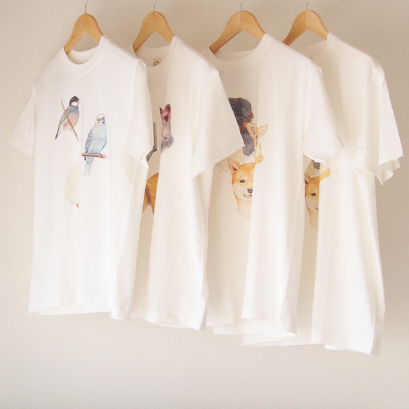 【数量限定】鳥好きさんのためのオーガニックコットン半袖Tシャツ 7枚目の画像