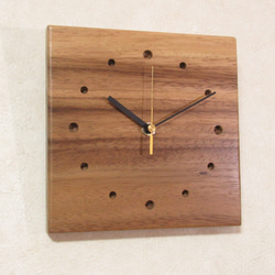 夫婦円満の木　天然木《モンキーポッド》 木製時計5（掛け時計） 1枚目の画像