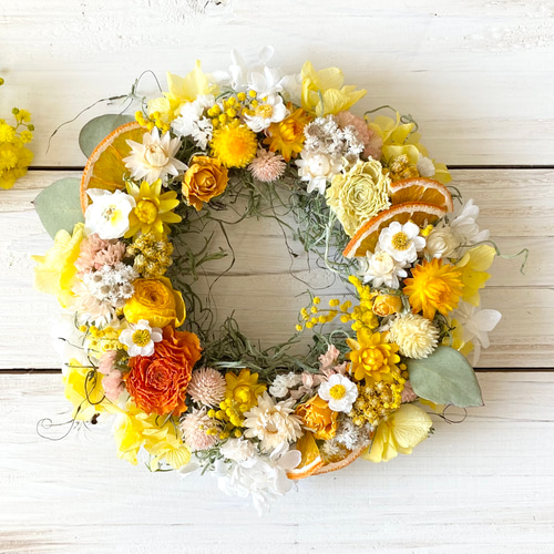 初夏のビタミンカラーリース リース Rosa Cherry 通販 17371164