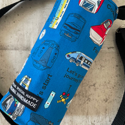 新幹線でGOGO＊水筒カバー保冷ペットボトルカバーサーモスハンドメイドスケーター 2枚目の画像