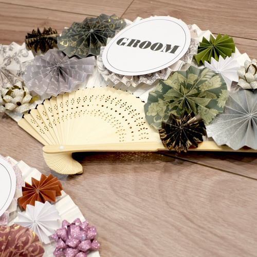 文字が選べる》扇子プロップス ♡ 結婚式 前撮りアイテム ウェディング
