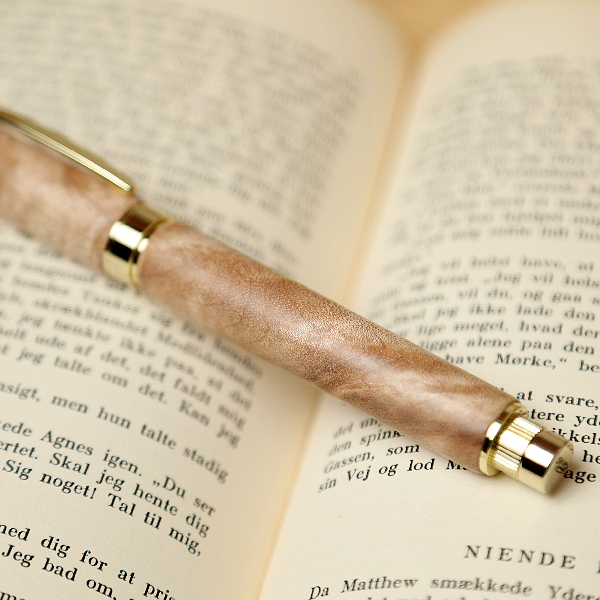 木軸万年筆(磁石式キャップ)【メープル】