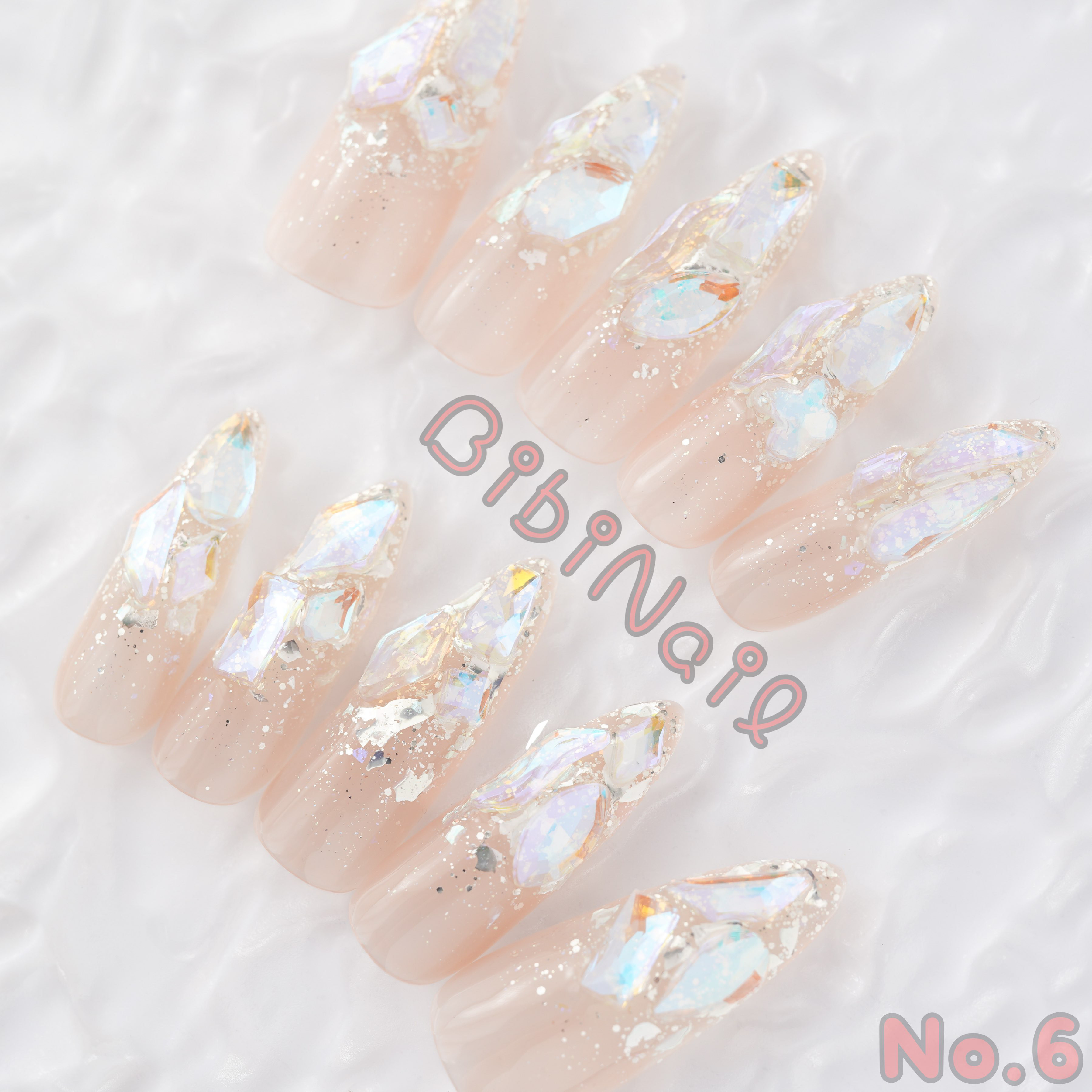 オーダーヴェールネイルニュアンスオーロラホワイトリボンワンホン韓国推しno.66 オーダーヴェールネイルニュアンスオーロラホワイトリボンワン