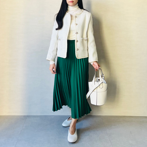 新作送0】大人の春おしゃれ イチオシ極上プリーツスカート 高見えツヤ