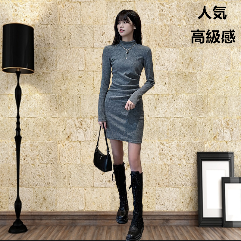 ワンピース 高級感 スカート ゆったり ファッション 大人 長袖 新作 フォーマル レディース フォーマル 人気 シンプ