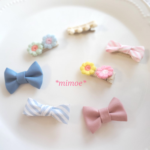 ヘアゴム　ベビーヘアクリップ　編みリボン１〜４ 楽天市場】楽天1位【レビュー記載でヘアゴムプレゼント】赤ちゃん
