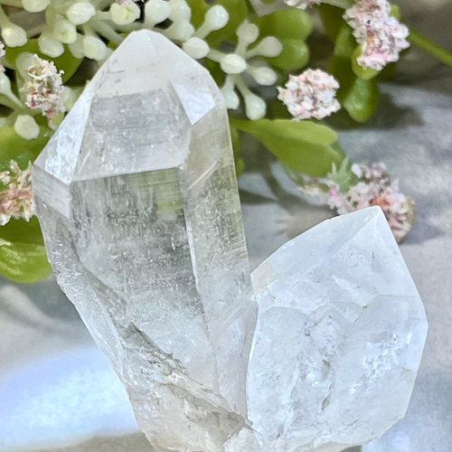 ヒマラヤ産✨ 親子水晶 虹入り マニカラン産 ピンク水晶 原石