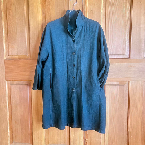 藍と柿渋染めコート コート uriuribachan 通販 17371940｜Creema