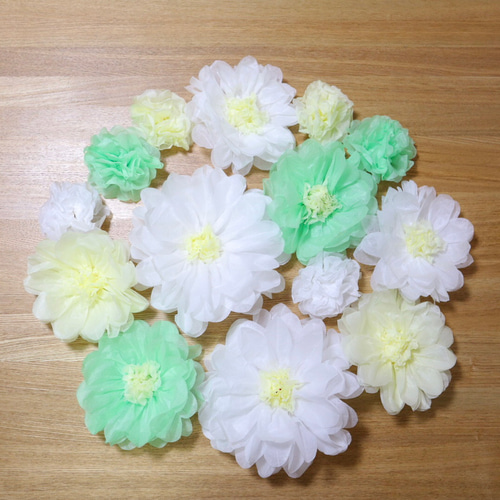 ペーパーフラワー14個セット キット ROI fiower 通販 17372012