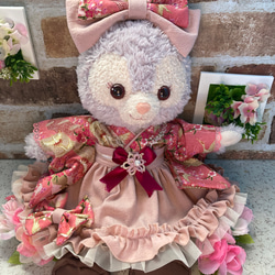 ステラルー  Sサイズ☆ピンク花柄　和着物ドレス６点コスチューム☆リーナベルも出品中 1枚目の画像