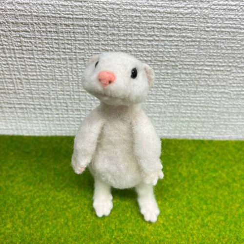 羊毛フェルト フェレット 羊毛フェルト kanken 通販 12766979
